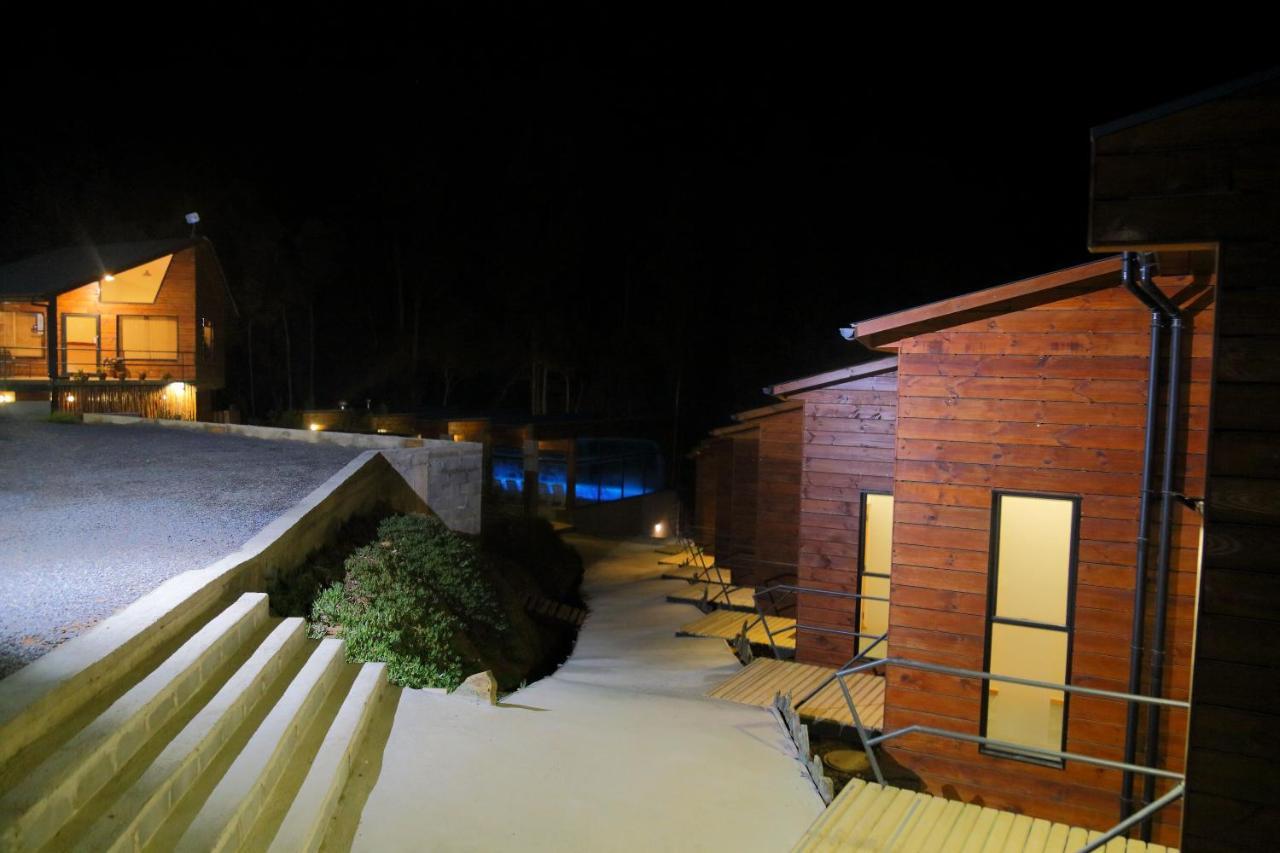 Cabanas Y Spa Costa Patagonia - Piscina Climatizada ピチレム エクステリア 写真